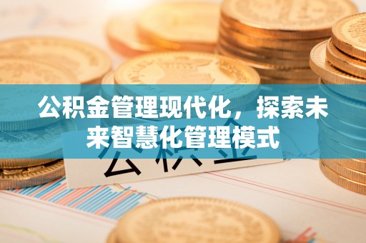 保税区公积金管理现代化，探索未来智慧化管理模式
