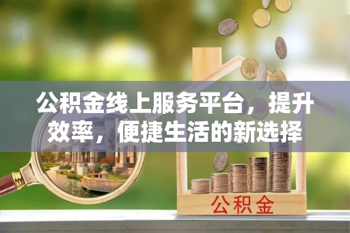 保税区公积金线上服务平台，提升效率，便捷生活的新选择