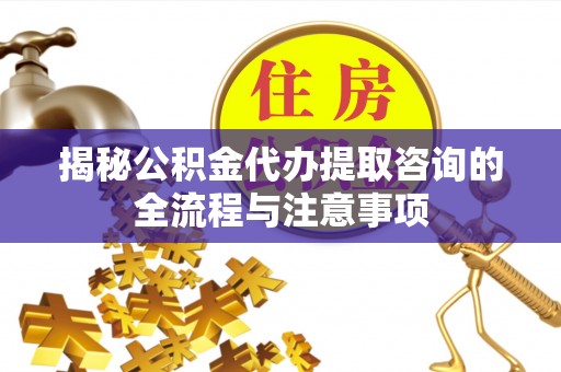 保税区揭秘公积金代办提取咨询的全流程与注意事项